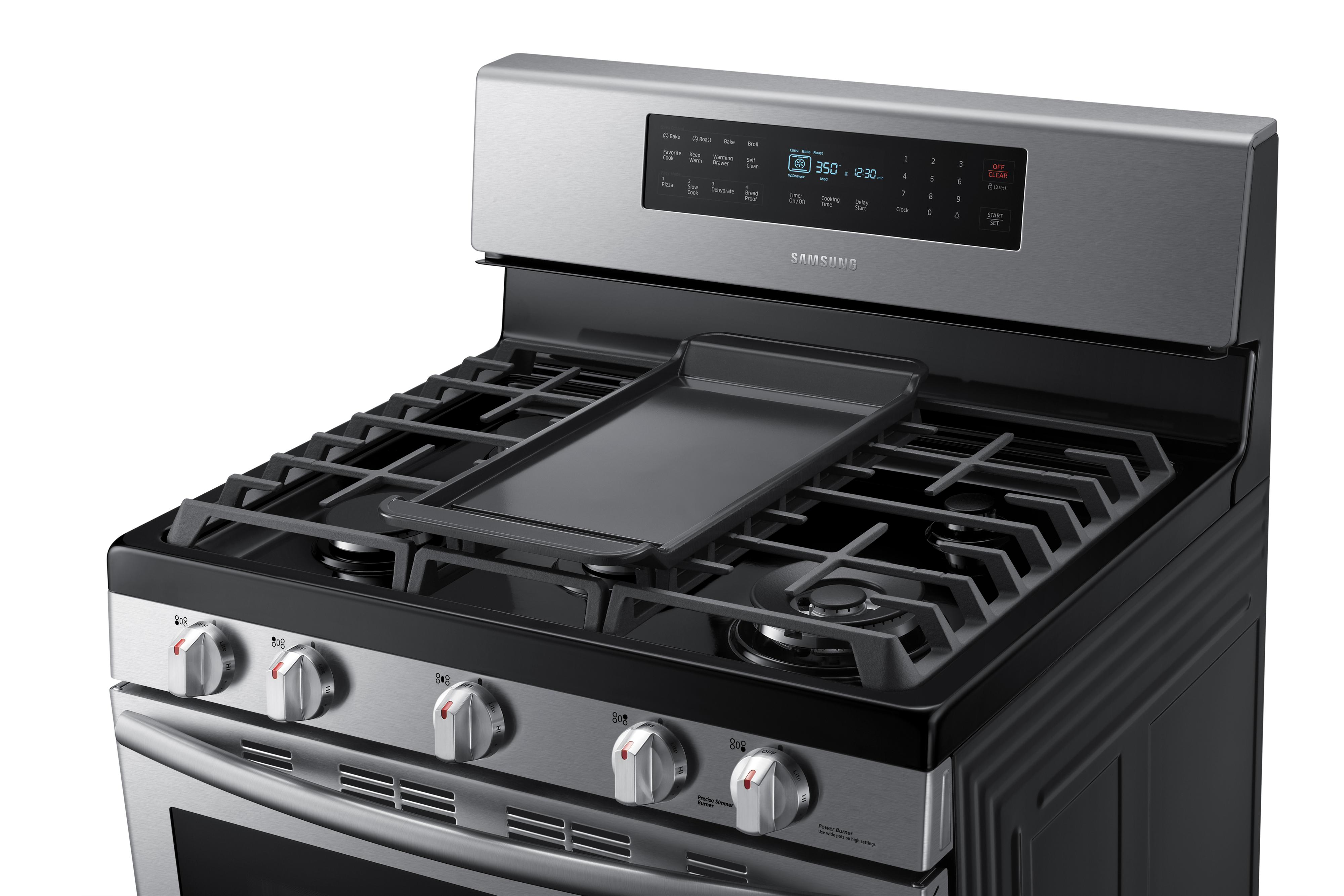 how to use samsung gas range oven